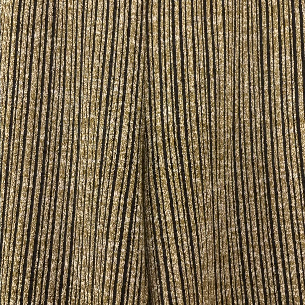 RAG & BONE Raimi Gold and Black Striped Flare Pants - Picture 8 of 12